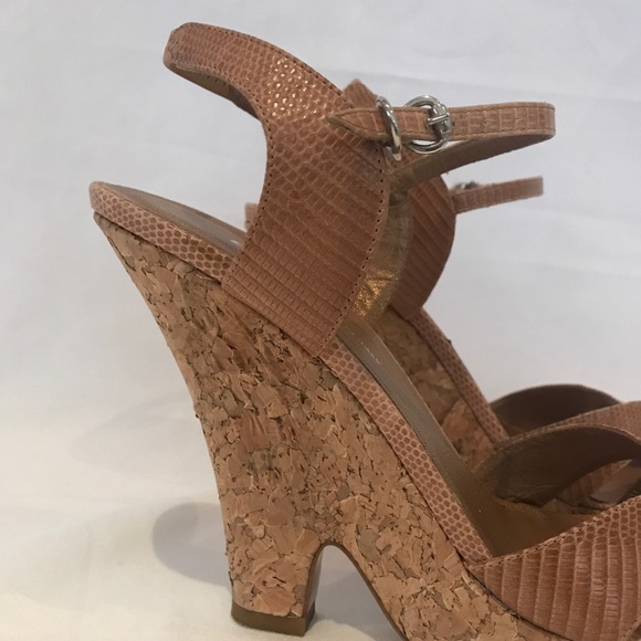 DKNY ankle strap wedges - Picture 3 of 7